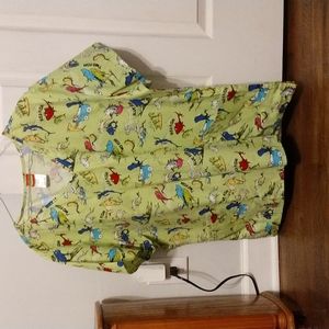 Fish Dr.Seuss Scrubs 2X